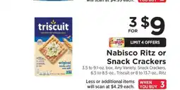 ShopRite Nabisco Ritz or Snack Crackers offer