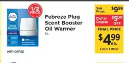 ShopRite Febreze Plug Scent Booster Oil Warmer offer