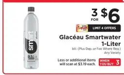 ShopRite Glacéau Smartwater 1-Liter offer