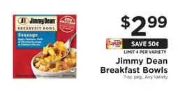 ShopRite Jimmy Dean Breakfast Bowls offer