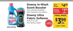 ShopRite Downy In-Wash Scent Booster or Downy Ultra Fabric Softener offer