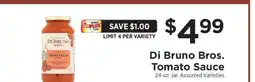 ShopRite Di Bruno Bros. Tomato Sauce offer