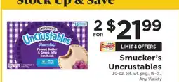 ShopRite Smucker's Uncrustables offer
