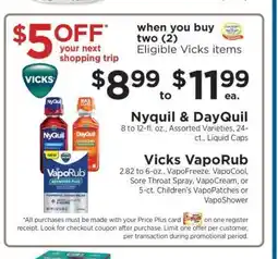 ShopRite Nyquil & DayQuil / Vicks VapoRub offer