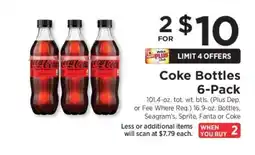 ShopRite Coke Bottles 6-Pack offer