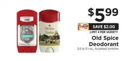 ShopRite Old Spice Deodorant offer