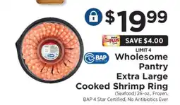 ShopRite Wholesome Pantry Extra Large Cooked Shrimp Ring offer