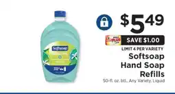 ShopRite Softsoap Hand Soap Refills offer