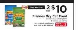 ShopRite Friskies Dry Cat Food offer