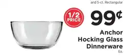 ShopRite Anchor Hocking Glass Dinnerware offer