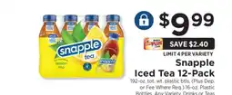 ShopRite Snapple Iced Tea 12-Pack offer
