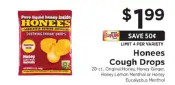 ShopRite Honees Cough Drops offer