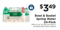 ShopRite Bowl & Basket Spring Water 24-Pack offer