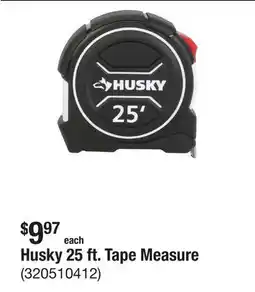 The Home Depot Husky 25 ft. Tape Measure offer