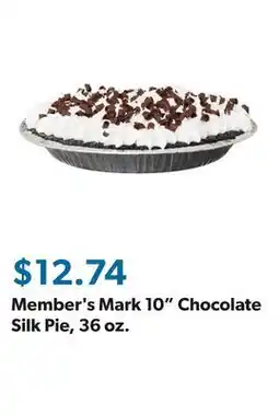 Sam's Club Member's Mark 10 Chocolate Silk Pie, 36 oz offer