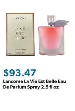 Sam's Club Lancome La Vie Est Belle Eau De Parfum Spray 2.5 fl oz offer