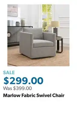 Sam's Club Marlow Fabric Swivel Chair offer