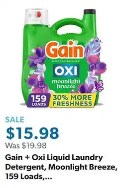 Sam's Club Gain + Oxi Liquid Laundry Detergent, Moonlight Breeze, 159 Loads, 170 fl. oz offer