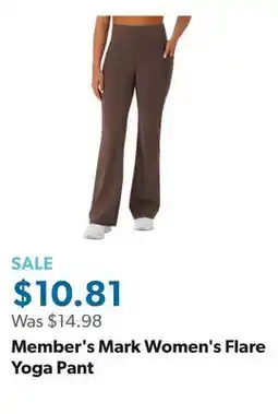 Sam's Club Member's Mark Women's Flare Yoga Pant offer