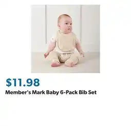 Sam's Club Member's Mark Baby 6-Pack Bib Set offer