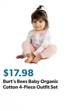Sam's Club Burt's Bees Baby Organic Cotton 4-Piece Outfit Set offer