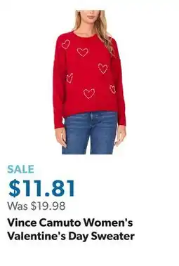 Sam's Club Vince Camuto Women's Valentine's Day Sweater offer