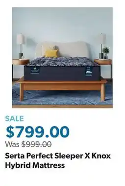 Sam's Club Serta Perfect Sleeper X Knox Hybrid Mattress offer