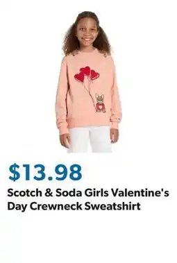 Sam's Club Scotch & Soda Girls Valentine's Day Crewneck Sweatshirt offer
