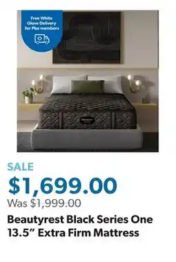 Sam's Club Beautyrest Black Series One 13.5 Extra Firm Mattress offer