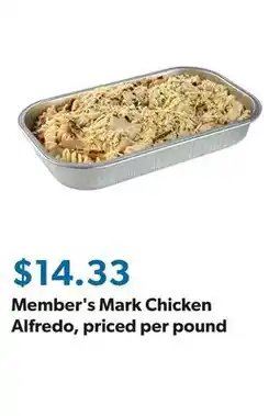 Sam's Club Member's Mark Chicken Alfredo, priced per pound offer