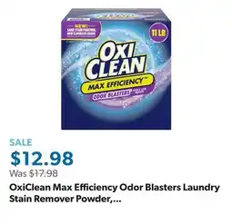 Sam's Club OxiClean Max Efficiency Odor Blasters Laundry Stain Remover Powder, 11 lb offer