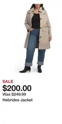 TJ Maxx Hebrides Jacket offer