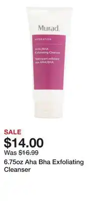 TJ Maxx 6.75oz Aha Bha Exfoliating Cleanser offer