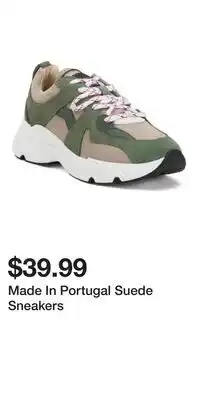 TJ Maxx Made In Portugal Suede Sneakers offer