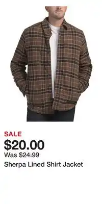 TJ Maxx Sherpa Lined Shirt Jacket offer
