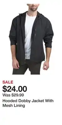 TJ Maxx Hooded Dobby Jacket With Mesh Lining offer