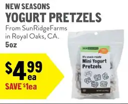 New Seasons Market New seasons yogurt pretzels offer