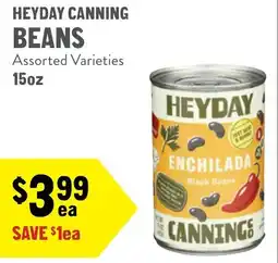 New Seasons Market Heyday canning beans offer