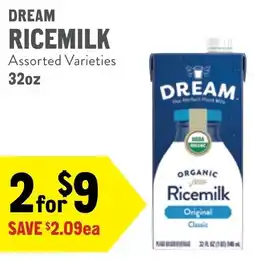New Seasons Market Dream ricemilk offer