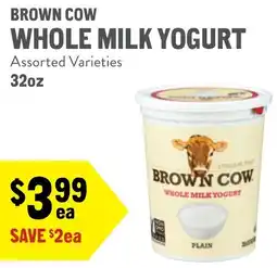 New Seasons Market Brown cow whole milk yogurt offer