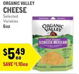 New Seasons Market Organic valley cheese offer