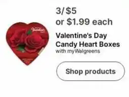 Walgreens Valentine's Day Candy Heart Boxes offer