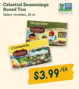 Sprouts Farmers Market Celestial Seasonings Boxed Tea offer