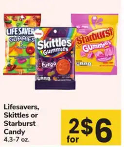 ACME Lifesavers, Skittles or Starburst Candy offer