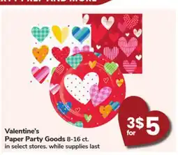 ACME Valentine's Paper Party Goods offer