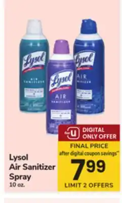 ACME Lysol Air Sanitizer Spray offer