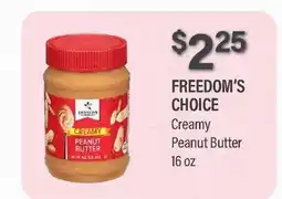 Commissary FREEDOM'S CHOICE Creamy Peanut Butter offer