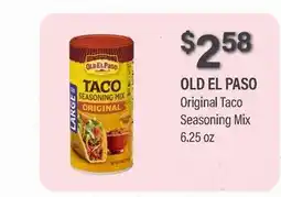 Commissary OLD EL PASO Original Taco Seasoning Mix offer