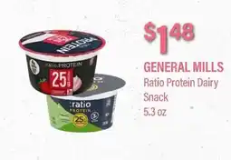 Commissary GENERAL MILLS Ratio Protein Dairy Snack offer