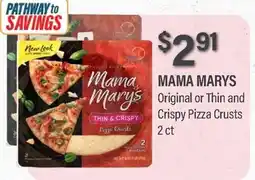 Commissary MAMA MARYS Original or Thin and Crispy Pizza Crusts offer